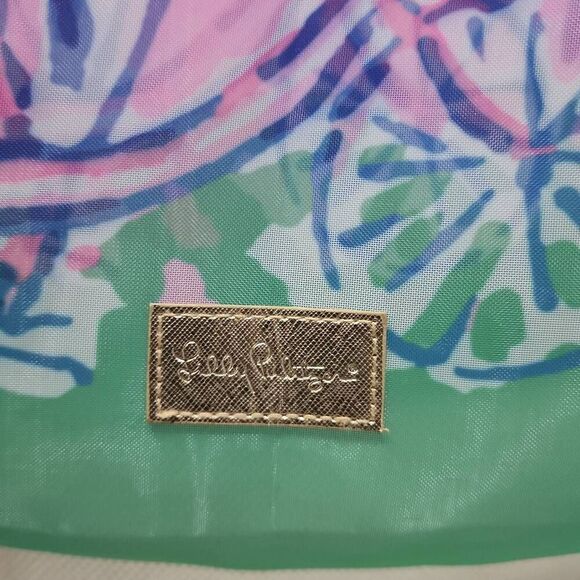 Lilly Pulitzer Let's Go Somewhere Mesh Tote and Water Bottle - Picture 3 of 9